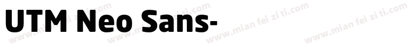 UTM Neo Sans字体转换